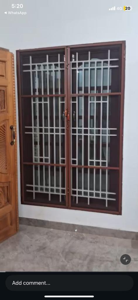 Double door panel mosquito net screen